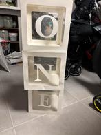 Decoratie Blokken 'ONE', Ophalen of Verzenden, Zo goed als nieuw, Overige typen