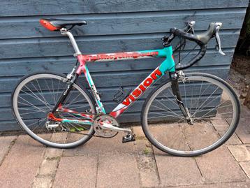 Mooie Vision vintage 54cm racefiets 2 x 9 speed Shimano 105  beschikbaar voor biedingen