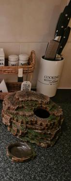 Muizen huisje met voerbak rots, Dieren en Toebehoren, Knaagdieren en Konijnen | Toebehoren, Ophalen of Verzenden, Voerbakje