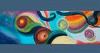 Schilderij Acryl op canvas ABSTRACT, Afmeting: 40 x 120 cm, Ophalen
