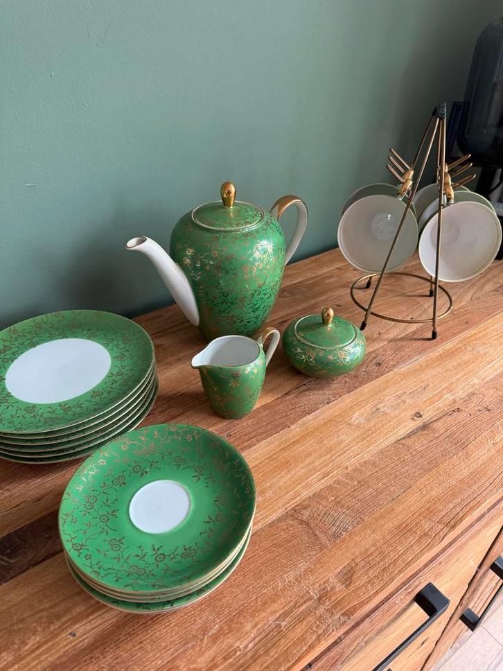 Vintage Bavaria Kronach Theepot Set - WOII Overleefd!, Antiek en Kunst, Antiek | Servies compleet, Ophalen of Verzenden