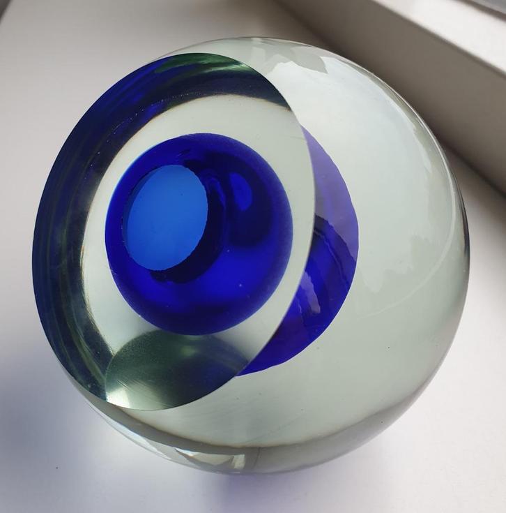 Glasobject presse papier paperweight, Antiek en Kunst, Antiek | Glas en Kristal, Verzenden