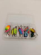 10 stuks spinners blinkers in een box, Watersport en Boten, Ophalen of Verzenden, Nieuw, Haak