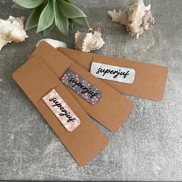 juf of meester cadeau  magnetische boekenlegger beschikbaar voor biedingen