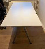 Witte Bureau / Stabureau - Zo goed als nieuw, Huis en Inrichting, Bureaus, Ophalen, In hoogte verstelbaar, Zo goed als nieuw, Bureau