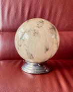 Vintage Art Deco stijl plafonnière van gemarmerd glas., Ophalen, Glas