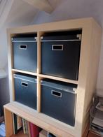Ikea Kallax kast met opbergdozen, Ophalen, Met plank(en), Gebruikt, Overige materialen