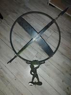 Antieke koperen windmolen met figuur, Tuin en Terras, Ophalen of Verzenden, Gebruikt