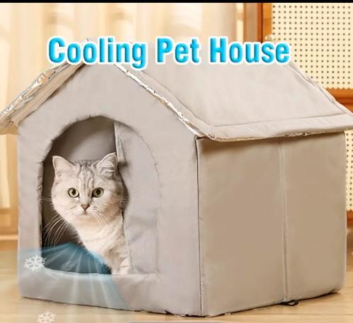 Nieuw kat koelhuisje met koelelement koele schuilplaatss, Dieren en Toebehoren, Kattenmanden, Nieuw, Overige, Ophalen of Verzenden