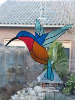 KOLIBRIE Tiffany Glas in lood NIEUW handgemaakt Raamhanger, Ophalen of Verzenden