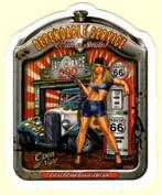 Gas Pinup Girl sticker #158, Ophalen of Verzenden, Nieuw, Bedrijf of Vereniging