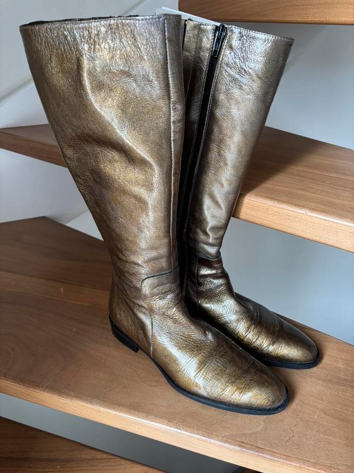 Hoge leren laarzen merk lilian maat 38, Kleding | Dames, Schoenen, Zo goed als nieuw, Hoge laarzen, Overige kleuren, Ophalen of Verzenden