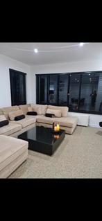 Eric Kuster bank - Taupe - Prima staat, Huis en Inrichting, Ophalen, Zo goed als nieuw, Vierpersoons of meer