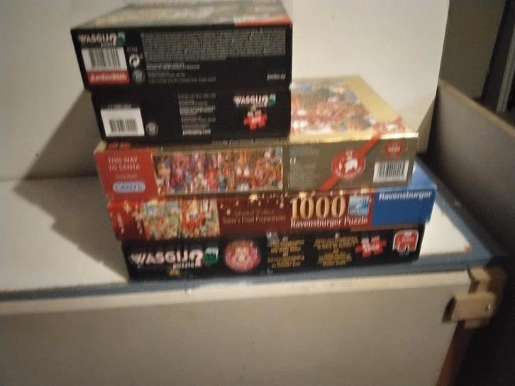 Diverse KERST PUZZELS, Hobby en Vrije tijd, Denksport en Puzzels, Zo goed als nieuw, 500 t/m 1500 stukjes, Ophalen of Verzenden