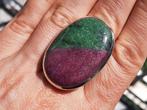 Vanoli 925 zilveren ring met robijn zoisiet maat 18,75, Daiva1973@hotmail.com, 18 tot 19, Vanoli, Overige kleuren