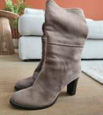 Manfield suède taupe laarzen maat 37, Hoge laarzen, Bruin, Ophalen of Verzenden, Zo goed als nieuw