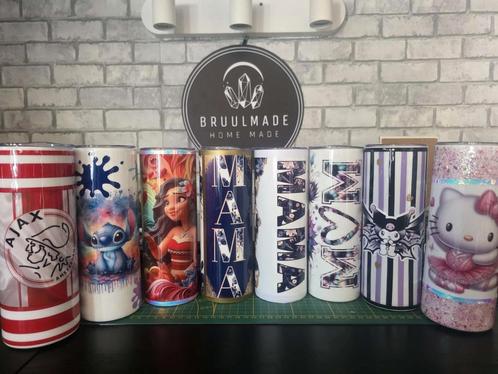 Zelfgemaakte tumblers en snowglobe te koop !, Hobby en Vrije tijd, Overige Hobby en Vrije tijd, Zo goed als nieuw, Ophalen of Verzenden