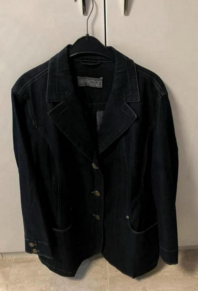 Ulla Popken Selection broekpak mt. 54, Kleding | Dames, Jasjes, Kostuums en Pakken, Zo goed als nieuw, Kostuum of Pak, Blauw, Ophalen of Verzenden