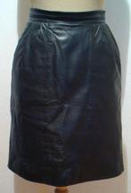 Sexy zwart leren rokje met steekzakken aan de zijkant! XS, Verzenden, Zwart, Zo goed als nieuw, Maat 34 (XS) of kleiner