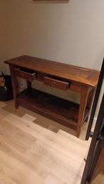 Houten sidetable met lades, Huis en Inrichting, Tafels | Sidetables, 100 tot 150 cm, Ophalen of Verzenden, Landelijk, Gebruikt