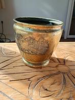 Koperen pot met prachtige oosterse decoratie, landschap, Antiek en Kunst, Ophalen of Verzenden, Koper