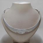 Zilveren vintage (1977) gehamerde spang Nol Coopmans nr.715, Verzenden, Zo goed als nieuw, Zilver, Zilver