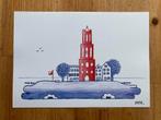 Print De Domtoren Utrecht (A4), Antiek en Kunst, Ophalen of Verzenden