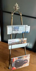 ART DECO Hotel Magazine Standaard Krantenrek~Messing 50’s, Antiek en Kunst, Ophalen of Verzenden