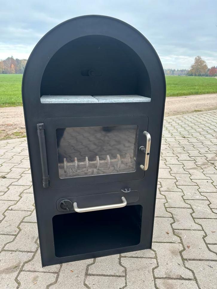 Vrijstaande houtkachel 7kW, Huis en Inrichting, Kachels, Gebruikt, Vrijstaand, Houtkachel, Hout, Ophalen