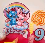 Toppers/stekers 3D Stitch thema handgemaakt Nieuw, Ophalen of Verzenden, Nieuw, Taarten, Versiering