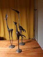 3 metalen dierfiguren, Antiek en Kunst, Kunst | Designobjecten, Ophalen of Verzenden