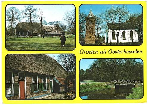 909258	Oosterhesselen	Drenthe	_Gelopen met mooie zegel	Het S, Verzamelen, Ansichtkaarten | Buitenland, Gelopen, Duitsland, Ophalen of Verzenden