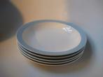 5 diepe bordjes pastel Regout Maastricht, Ophalen of Verzenden