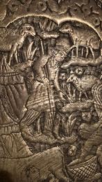 Antiek gegraveerde , ghalamzani Perzisch ,oosterse schaal, Ophalen of Verzenden