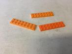 Lego plaat 2x8 oranje, Gebruikt, Ophalen of Verzenden, Lego, Losse stenen