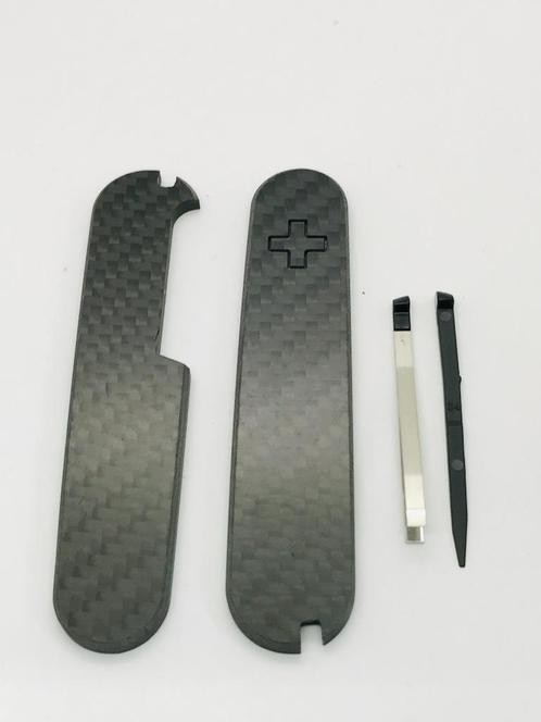 VICTORINOX CARBON BLACK Custom spare scale’s 91mm + NEW BLAC, Caravans en Kamperen, Kampeergereedschap, Nieuw, Ophalen of Verzenden