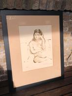 Theo Daamen, aquarel ‘Niki’ 1976, Antiek en Kunst, Kunst | Tekeningen en Foto's, Ophalen of Verzenden