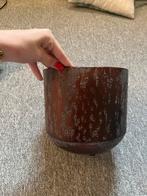 Bloempot roestbruin, nieuw, 20cm, Tuin en Terras, Bloempotten, Rond, Ophalen of Verzenden, Metaal, Binnen