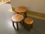 Set 3 bijzettafeltjes, Ophalen, Minder dan 45 cm, Minder dan 55 cm, Gebruikt