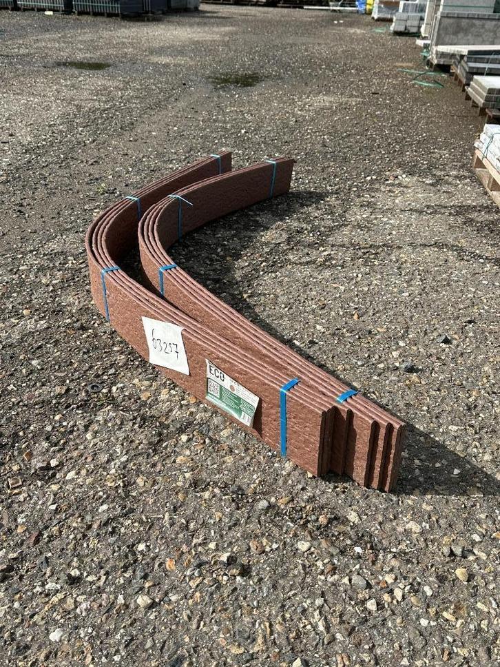 Tuinafboording 4x2m Corten / Bruin 14cm hoog | OPRUIMING!, Tuin en Terras, Bielzen en Borders, Nieuw, Overige typen, Kunststof