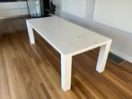Eettafel wit  220 x 100 x 76 cm (L-B-H), Huis en Inrichting, Tafels | Eettafels, Ophalen, Overige materialen, Gebruikt, 200 cm of meer
