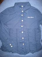 Blauwe blouse met witte punten, 104/110, Persival, Meisje, Ophalen of Verzenden, Zo goed als nieuw, Overhemd of Blouse