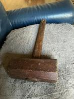 Zware houten hamer, Antiek en Kunst, Antiek | Gereedschap en Instrumenten, Ophalen of Verzenden