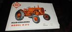 Allis chalmers D272 trekker folder oldtimer traktor, Ophalen of Verzenden, Gebruikt
