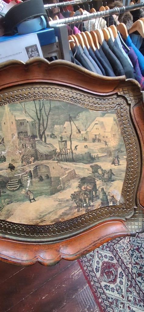 Antiek Florentijns Dienblad 19e Eeuw, Ophalen of Verzenden