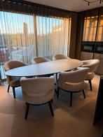 6 Zitmaxx Sabrina Eetkamerstoelen, Huis en Inrichting, Stoelen, Ophalen, Wit, Zo goed als nieuw, Stof