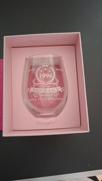 Swanfort 31ste Verjaardag Wijnglas - Cadeau Idee beschikbaar voor biedingen