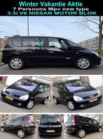 Mooie Mpv Espace 3.5i E4 V6 M'2007 Automaat Leer 7ps Inr Mog, 2000 kg, 7 stoelen, Zwart, Particulier