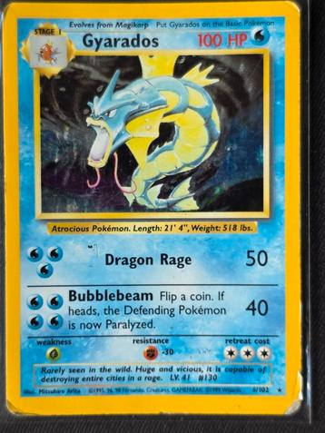 Gyarados 6/102 - Base Set - Holo Excellent beschikbaar voor biedingen