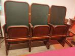 Mahonie vintage bioscoopbank, Antiek en Kunst, Antiek | Meubels | Stoelen en Banken, Ophalen